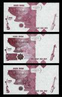 3 Diff. Test Notes 2008 From Banknote Factory Of Kasachstan, UNC, CV = 45 $, Typ D, E + F. - Kazakistan