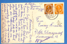 Allemagne Republique Federale 1953 Carte Postale De Brannenburg (G18853) - Covers & Documents