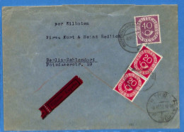 Allemagne Republique Federale 1952 Lettre Durch Eilboten De Wuppertal (G18858) - Cartas & Documentos