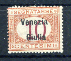 1918 VENEZIA GIULIA SEGNATASSE Tax N.2 *, Francobolli D'Italia Sovrastampati - Venezia Giulia