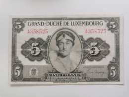 Luxembourg Billet, 5 Francs Charlotte 1944 - Luxembourg
