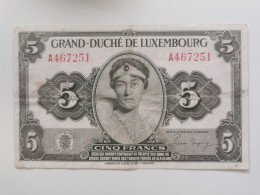 Luxembourg Billet, 5 Francs Charlotte 1944 - Luxembourg
