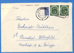 Allemagne Republique Federale 1954 Lettre De Hannover (G18872) - Cartas & Documentos