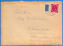 Allemagne Republique Federale 1953 Lettre De Stade (G18873) - Brieven En Documenten