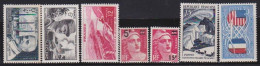 France  .  Y&T   .     7 Timbres   .    **    .    Neuf Avec Gomme Et SANS Charnière - Unused Stamps
