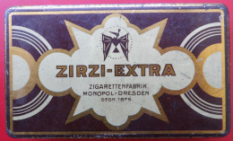 COLLECTION Boite Vide De 25 Cigarettes ZIRZI Monopol Dresden Cinquantenaire 1875 1925 - Empty Cigarettes Boxes