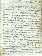 NEGOCE COMMERCE 1795 BORDEAUX   LETTRE Par Marie Lacoste épouse  à Son Mari  Lacoste Négociant  Se Trouvant à Dax - ... - 1799