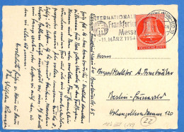 Berlin West 1953 Carte Postale De Frankfurt (G18895) - Briefe U. Dokumente