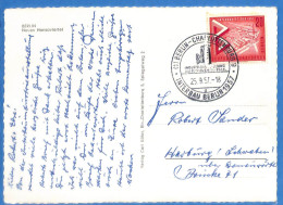 Berlin West 1957 Carte Postale De Berlin (G18897) - Covers & Documents