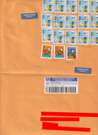 5267 Lettre Cover BRESIL BRASIL 2021 Registered Recommandé Code Barre Cod Bar Curiosité Curiosity - Brieven En Documenten