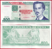 Cuba 500 Pesos 2022 P-131 UNC - Cuba