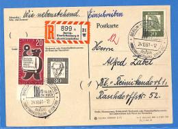 Berlin West 1961 Carte Postale Einschreiben De Berlin (G18904) - Briefe U. Dokumente