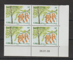 Mayotte 2009 Arbre Tamarinier 222 Coin Daté ** MNH - Nuevos