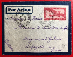 Indochine, Entier-Avion TAD SVAY-RIENG 2.6.1936, Pour La France - (C354) - Covers & Documents