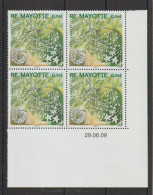 Mayotte 2009 Flore Jasmin 230 Coin Daté ** MNH - Nuevos