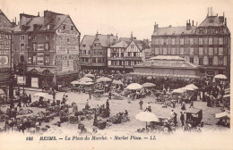 FRANCE - 51 - Reims - La Place Du Marché - Carte Postale Ancienne - Reims