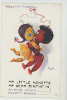 Illustrateur RIGHT - GUERRE 1914-18 - NENETTE ET RINTINTIN Porte Bonheur "My Little NENETTE, My Dear... " - Edit. LAPINA - Right