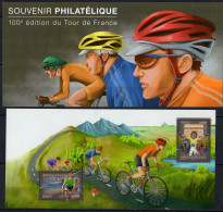 FRANCE - 100e édition Du Tour De France Feuillet Souvenir - Blocs Souvenir