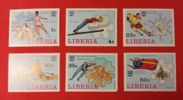 1976 Liberia - Serie Postfris - Winter 1976: Innsbruck