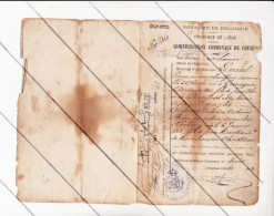 CHÊNEE - Page Du Livret De Mariage Daté Du 03/11/1883, Liste Des Enfants Au Verso   (B338) - Seals Of Generality