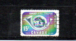 Canada YT 299 Obl : UPU , Cor De Poste - 1957 - Usati