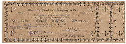 PHILIPPINES MOUNTAIN  Province ONE Peso  #601 5  (2 Lignes égales) Signature Par Tampon. Lot De 3 Billets  Série NEUFS - Philippines