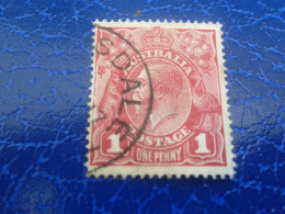 Australia - George V - One Penny - 1 - Yt 20 - Rouge - Oblitéré - Année 1923 - - Usados