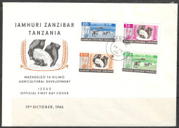 Zanzibar 1965 - Agricultural Development First Day Cover FDC - Rice - Zanzibar (1963-1968)