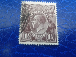 Australia - George V - 1 1/2 - Three Half Pence - Yt 22 - Sépia - Oblitéré - Année 1923 - - Usados