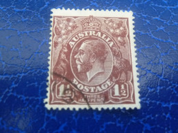 Australia - George V - 1 1/2 - Three Half Pence - Yt 22 - Sépia - Oblitéré - Année 1923 - - Used Stamps