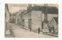 JC, Cp, 86, PLEUMARTIN, Rue De La République , écrite 1919, Phototypie Desaix - Pleumartin