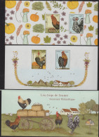 FRANCE - Coqs Feuillet Souvenir - Blocs Souvenir