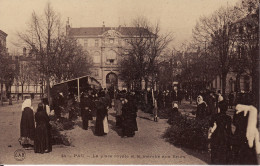 CP PYRENEES ATLANTIQUES - PAU N°44 LA PLACE ROYALE ET LE MARCHE AUX FLEURS - Marchés