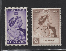 Singapore 1948 Silver Wedding Anniversary MNH_(11) - Singapore (...-1959)