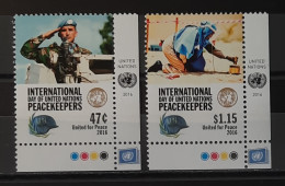 2016 - United Nations New York - MNH - International Day Of Peacekeepers - 2 Stamps - Neufs