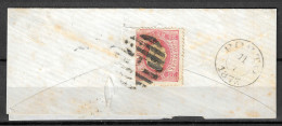 1877 PORTUGAL CIRCULATED COVER 25 REIS STAMPS LISBON TO  PORTO RUA DA BOA VISTA WITH  CANCEL  - Lettres & Documents