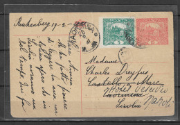 1921 COVER REICHENBERG GERMAN NAME FOR LIBERAC CSZECH REPUBLIC TO Taormina SICILY  - Other & Unclassified