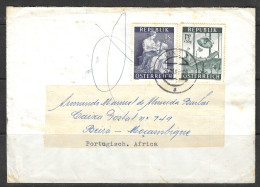 REGISTERED AUSTRIA COVER LINZ TO BEIRA MOZAMBIQUE PORTUGUESE AFRICA  Franked 1953 HEALTH SET Of 2 Incl  Medicine - Altri & Non Classificati