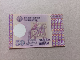 Billete De Tayikistán, De 50 Diram, Año 1999, Nº Bajo 0003622, UNC - Tadschikistan