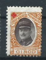 VIGNETTE AVIATION DELANDRE - FRANCE - Croix-Rouge - 1914 - 1915 -  WWI WW1 Cinderella Poster Stamp 1914 1918 War - Rotes Kreuz