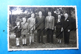 Familie Jan DENYS -VANDAMME Roeselare  Privaat Opname  Fotokaart 23-06-1954 - Genealogia