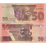 Zimbabwe 50 Dollars 2020 P#W105 UNC - Zimbabwe