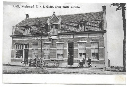 CPA Merxplas, Café Restaurant L. V. D. Einden, Grens Weelde Merxplas - Merksplas