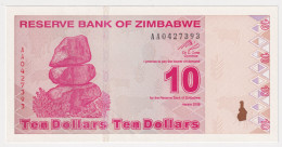 Zimbabwe 10 Dollars 2009 P#94 UNC - Zimbabwe