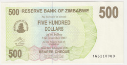 Zimbabwe 500 Dollars 2006 P#43 UNC - Zimbabwe