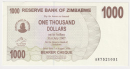 Zimbabwe 1000 Dollars 2006 P#44 UNC - Zimbabwe