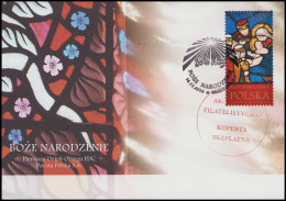POLAND 2014 Free Envelope / Christmas Holiday, Nativity Scene, Birth Of Jesus, Stained Glass, Art, P01 - Covers & Documents
