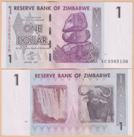 Zimbabwe 1 Dollar 2007 P#65 UNC - Zimbabwe