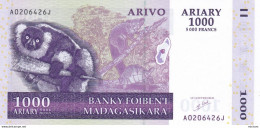 Billet De Madagascar 1000 Ariary  2004  - Neuf - Madagascar