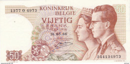 Belgique   50 Francs   1966  Ce  Billet  A Circulé Mais  Propre - 50 Francos